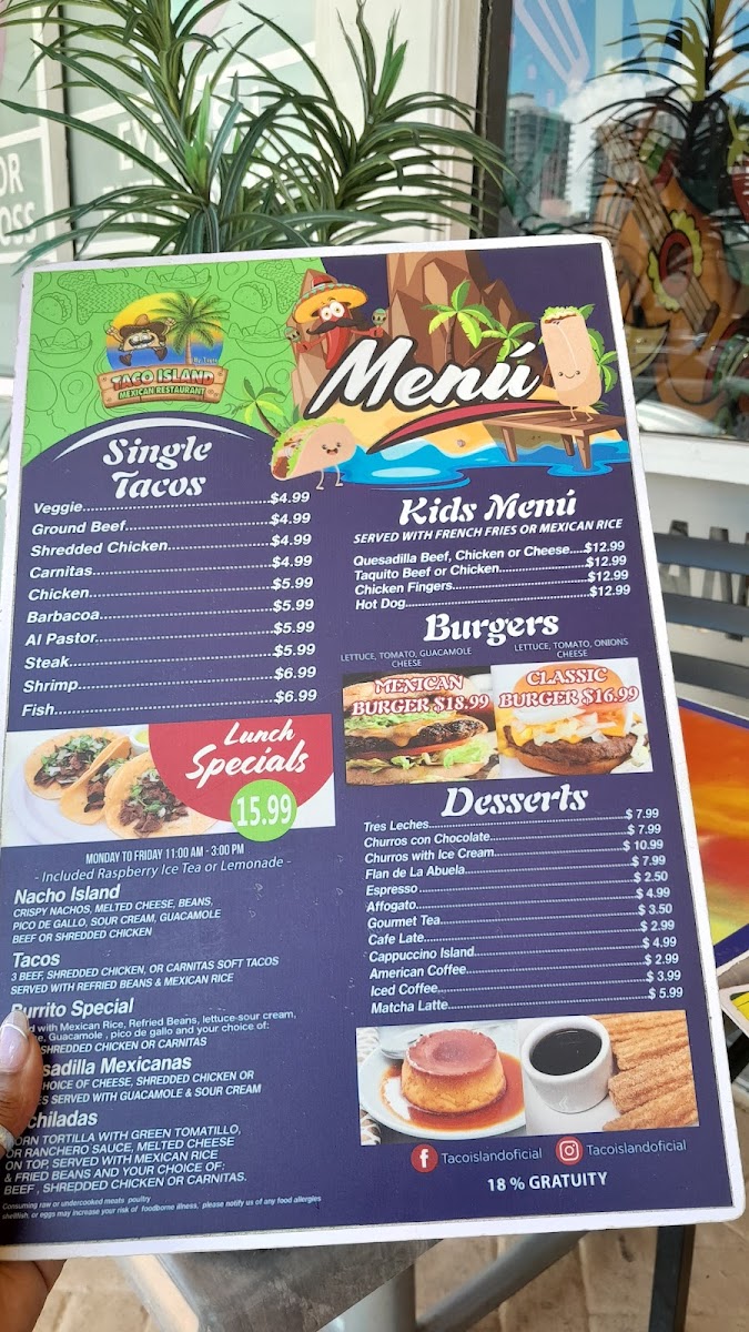 TACO ISLAND Menu - Image 5